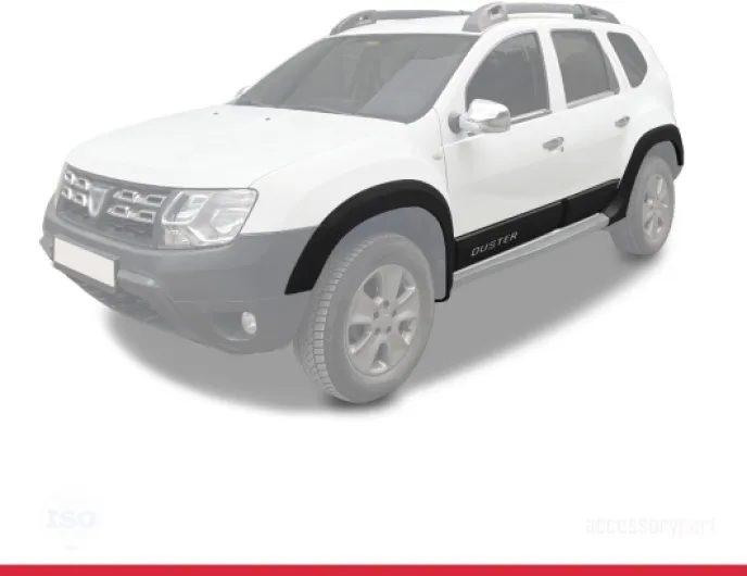 Compatible avec Dacia Duster (HS) 2010-2017 Fender Protecteur de Passage de roue pare-chocs Garde-boue et protection laterale Protection de la carrosserie voiture Kit NOİR