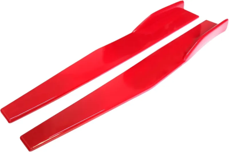 Ensemble de Jupes à Bascule Latérales, Ailes de Séparation Latérales en ABS de qualité Supérieure pour Kit de Carrosserie de Voiture, Look de Course Agressif pour Véhicules Universels (rouge)