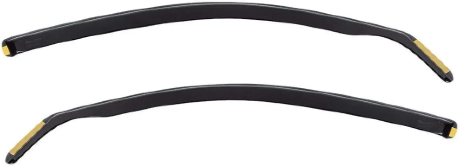 J&J AUTOMOTIVE Heko Déflecteurs d'air et de Vent pour Renault Kangoo 4-Porte 2008-2021, Lot de 2pcs, Teintés, Avant et Arrière, Aérodynamique