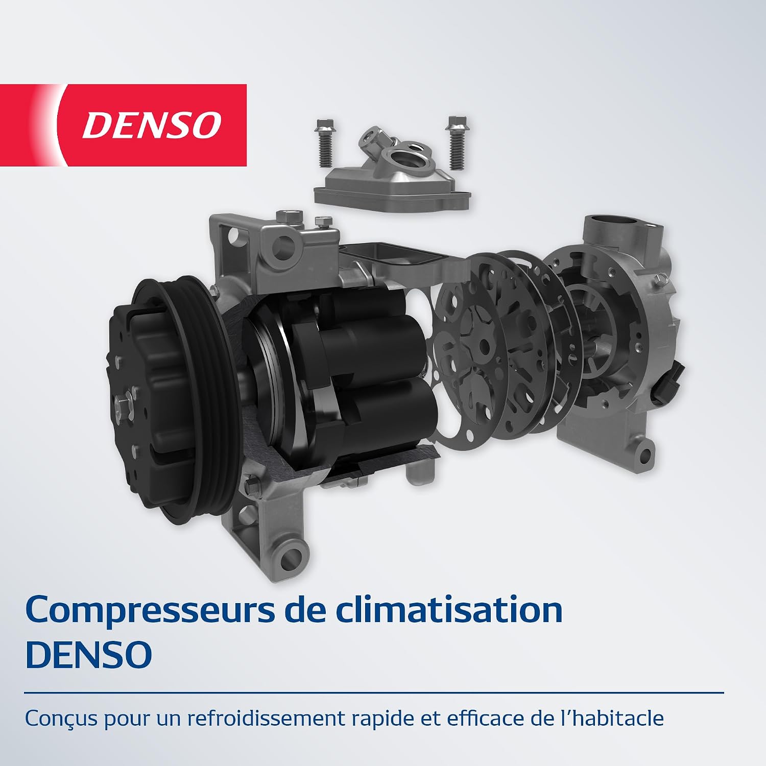 Compresseur de climatisation (Référence DCP32045) pour la climatisation du véhicule – Qualité OE, remplacement direct, performance fiable, refroidissement efficace, faible charge moteur