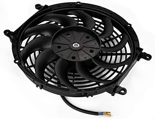 30.5cm Kit de montage de ventilateur de radiateur électrique de 12V 80W Pour ventilation et refroidissement – voitures et véhicules spéciaux Ventilateur d'évacuation 30,5 cm