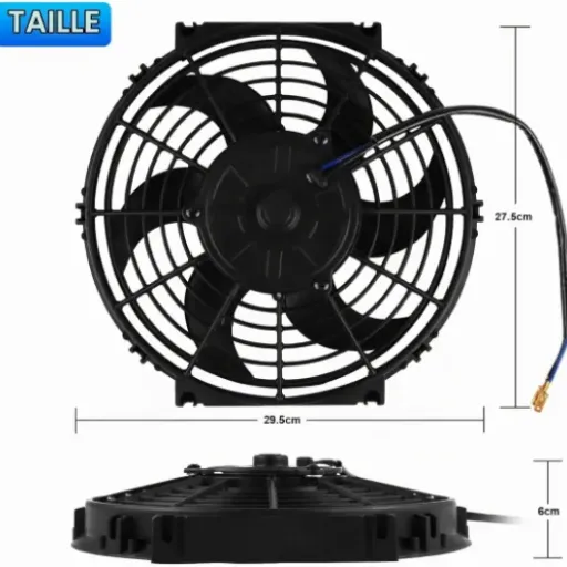 Test DOCAS 10 pouces 12V 80W : le ventilo de radiateur pas cher qui fait le job