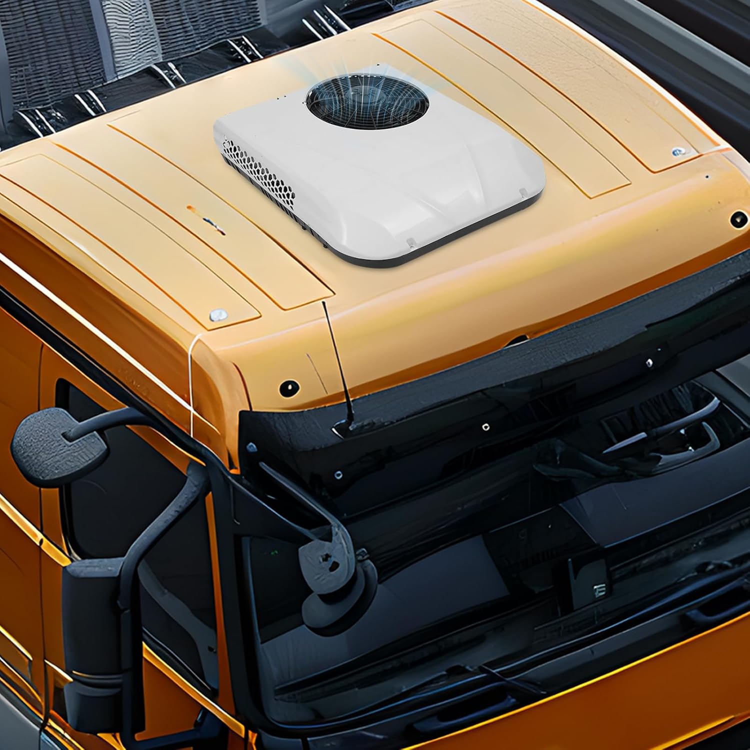 Climatiseur de toit ultra fin 12 V, silencieux, électrique automobile, unité AC avec chauffage et refroidissement, universel pour camping-car, caravane, camping, camions et camionnettes