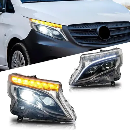 Avis Archaic LED Phares Vito / V-Class W447 : look modernisé et éclairage boosté pour 2016-2023