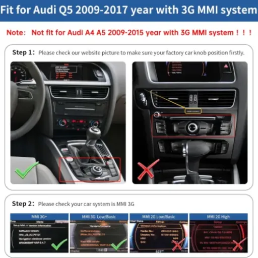 Avis Road Top 12,3'' CarPlay pour Audi Q5 : gros écran moderne pour vieux MMI