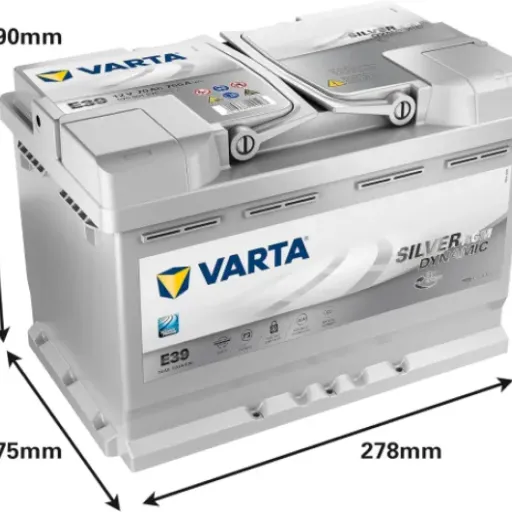 Avis Varta AGM 70 Ah 760A (EN) E39 : une référence solide pour les véhicules Start-Stop