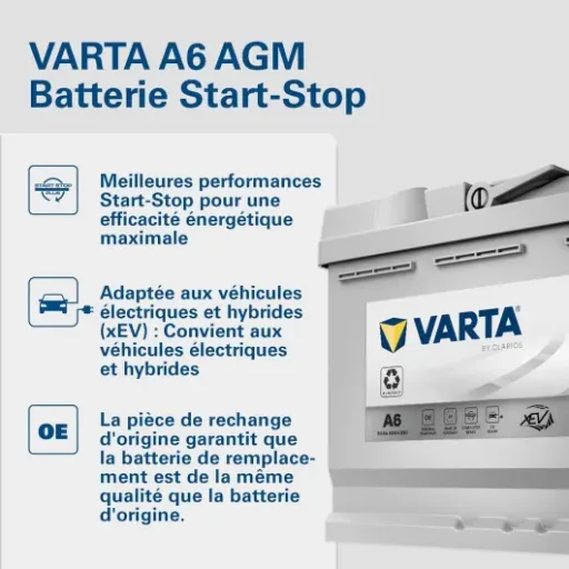 Avis Varta Silver Dynamic AGM XEV A6 80Ah : une batterie taillée pour les systèmes Start-Stop exigeants