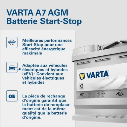 Avis Batterie Varta Silver Dynamic AGM L3 A7 : une référence costaud pour les véhicules Start-Stop et xEV