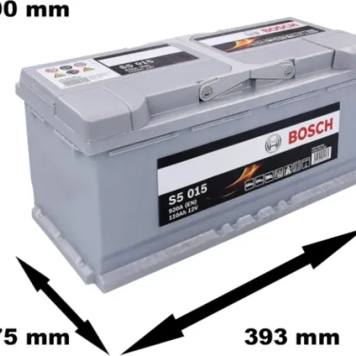 Avis Bosch S5015 : grosse batterie 110Ah taillée pour les véhicules sans Start/Stop