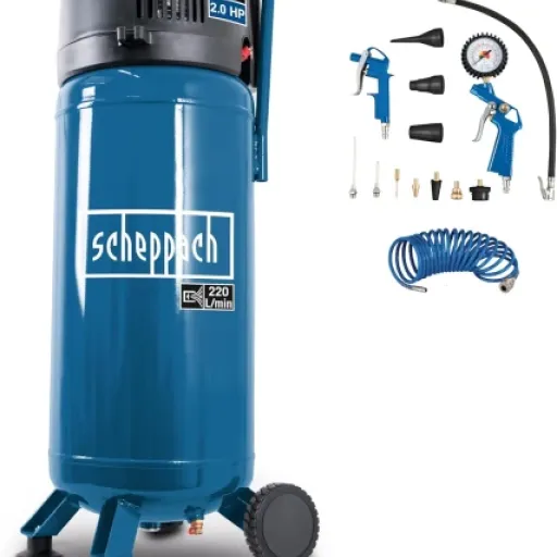 Avis Scheppach HC51V 50L : le compresseur vertical compact pour le bricolage maison