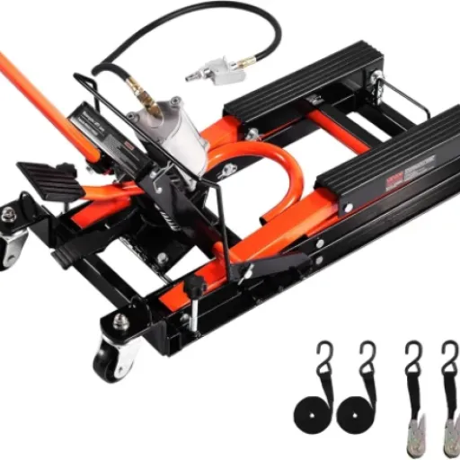 Avis VEVOR Cric de Moto Hydraulique et Pneumatique 680 kg : le pont élévateur costaud pour grosses cylindrées