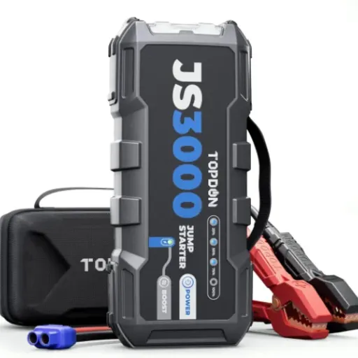 Avis TOPDON JS3000 : le booster de batterie costaud pour voitures, utilitaires et tondeuses