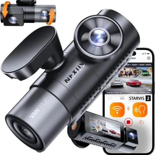 Avis VANTRUE N5 : la dashcam 4 caméras qui filme (presque) tout autour de la voiture