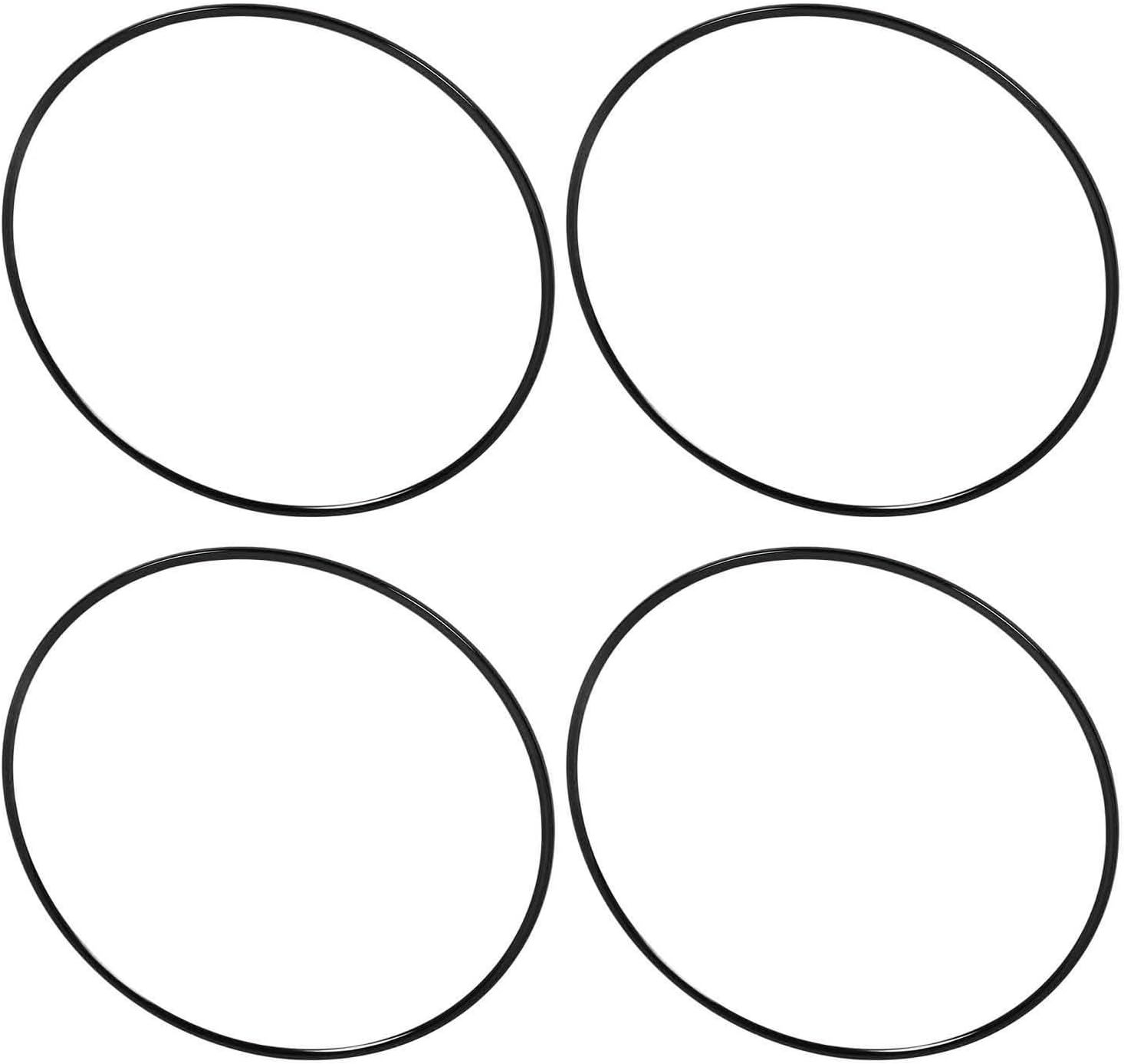 Yctze Jantes de Roue en Alliage d'aluminium de 18 Pouces, Bande de Protection de Bord Auto-adhésive pour Moyeu de Roue de Voiture, Garniture et Décor élégants, 4 Pièces (Black)