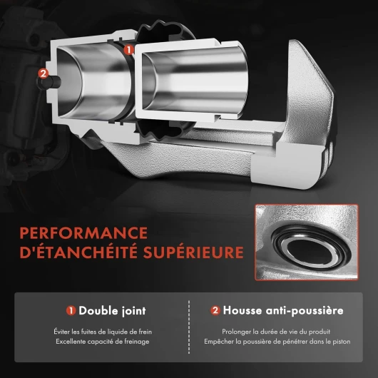 Étrier De Frein Avant Gauche Frankberg Pour Hyundai Terracan HP - Compatible Référence 58110H1080