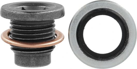 Restagraf - Bouchon de Vidange avec Joint Assemblé - M16-1,5 x 17 mm - Acier - Compatible avec Citroën, Dacia, Mercedes, Nissan, Opel, Peugeot, Renault (Certains Moteurs) - Réf - 221471 - Blister de 3