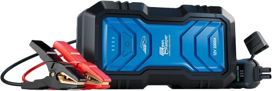 Booster Batterie Voiture 2000A Booster Batterie 12V pour Essence 7.0L & Diesel 6.5L, Pack de Démarrage avec Kit d'urgence Multiple, LED & Protection Sécurisée, Extension de Sortie DC 12V/6A