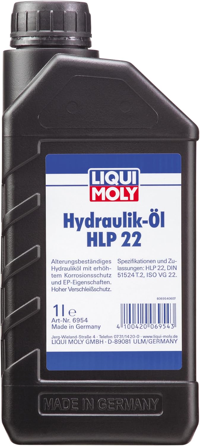 Huile hydraulique HLP 22, 1 L, Huile de vitesse, Huile hydraulique, SKU: 6954
