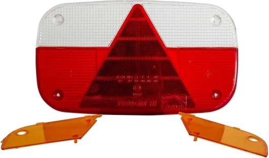 UNITRAILER Cabochon Universel pour Feux Arrière Multipoint 3 Aspöck – Cache pour Remorque avec Triangle, Feu de Position, Stop, Clignotant et Anti-Brouillard