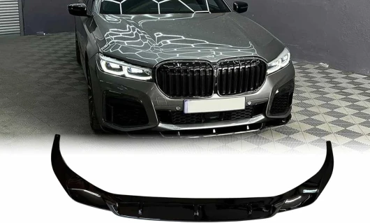 Mptuned Lèvre de pare-chocs avant G11 G12 LCI noir brillant pour pare-chocs M Sport Série 7 2019 M-Performance Tuning Série 7