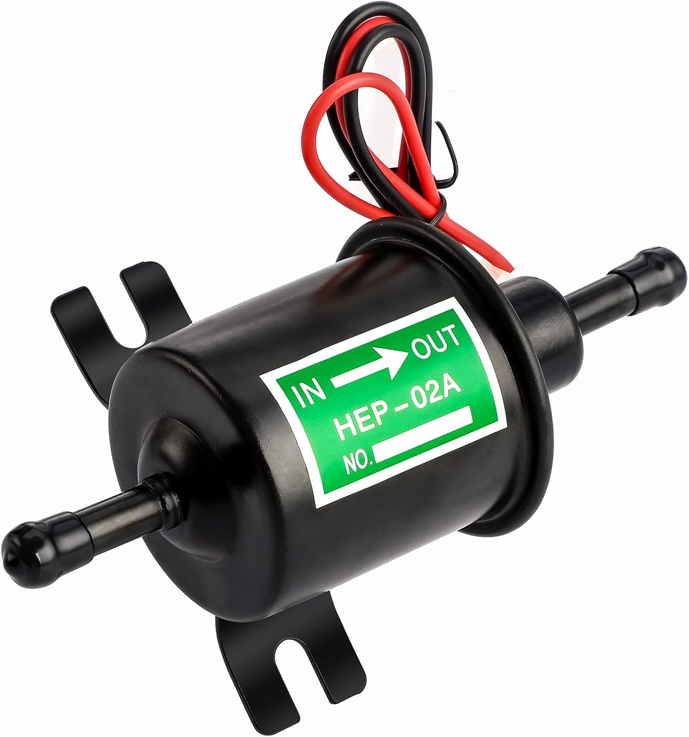 Pompe à Essence Électrique 12V HEP-02A Pompe à Carburant Électrique à Basse Pression 2.5-4PSI pour Toutes les Voitures, Camions et Bateaux