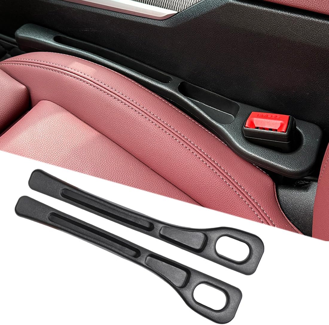 2 Pièces Remplisseur Universel pour Espace entre Sièges Auto, Bouchon de Siège de Voiture, Remplissage d'espace de Siège, Bande Anti-fuite sur le Côté du Siège