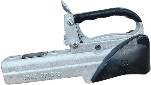 HEYOUTH Tête d'attelage remorque,attelage à Billes remorque,Timon remorque carré de 50mm,Compatible avec Tous Types de Boule d'attelage diam - 50mm,freinée jusqu'à 2700 kg avec Dock Souple