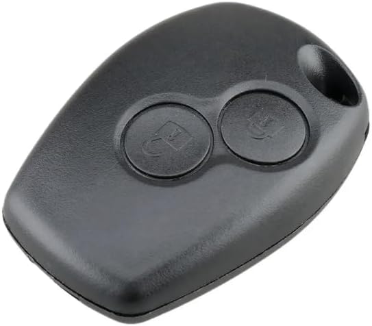 OGGIPRO Boitier de clé 2 Boutons sans Lame Compatible avec Renault Clio 3, Twingo 2, Master 3, Kangoo 2, Trafic et Modus - Coque de Clef Plip Voiture Utilitaire Télécommande