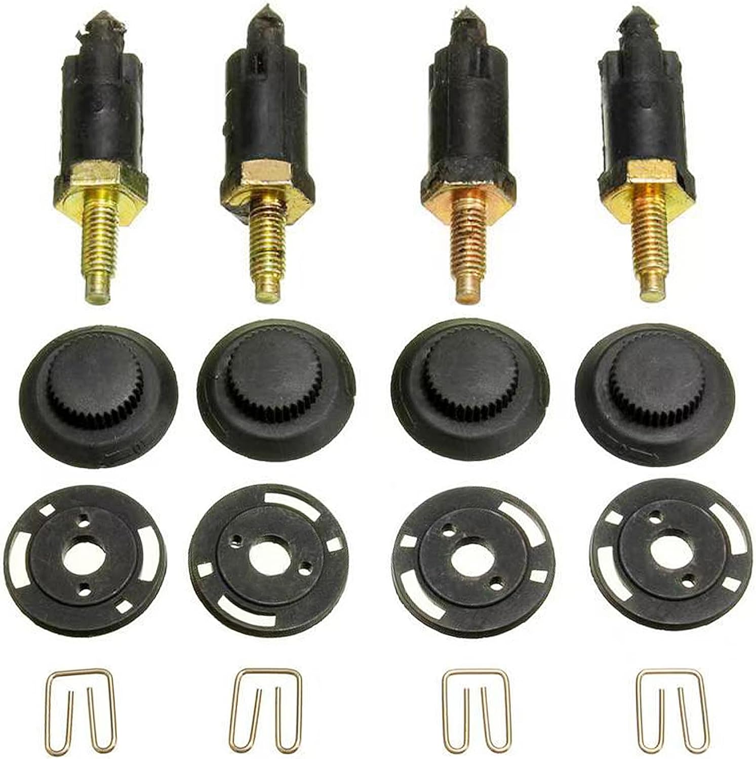 4 Set Kit de Fixations Couvre Moteur 2.0 HDI Compatible avec Citroën Berlingo C4 C5 Xantia Xsara et Peugeot 206 306 307 406 607 806 Expert OEM 0137F6 13711 Clips + Boulons