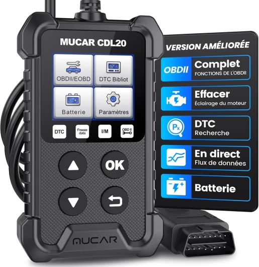 Valise Diagnostic OBD2 Auto - Lecteur De Codes Moteur Français Pour BMW, Peugeot, VW, Audi Et Tous Véhicules Compatibles
