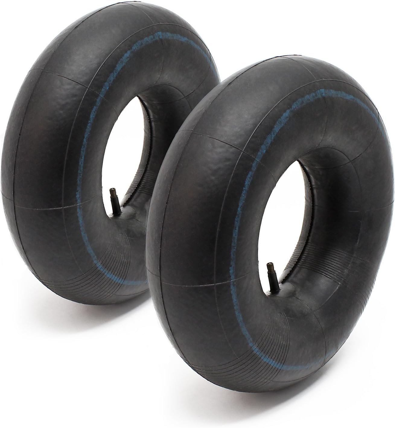 Lot 2 Chambres air Tondeuse autoportée 11x3.50-4 Pneumatique Valve Droite Tracteur Gazon