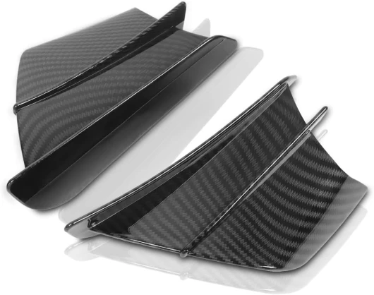 Spoiler Alare per Moto, Alette per Carenatura Laterale in Stile Carbon Look, Migliora la stabilità e le Prestazioni, per Montaggio Universale, Realizzato in Materiale ABS