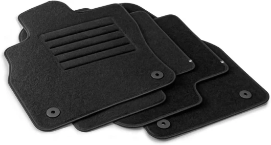 Tapis de Sol pour Toyota Land Cruiser 80 1989-1997, sur Mesure en Velours Noir, One cod - 10311