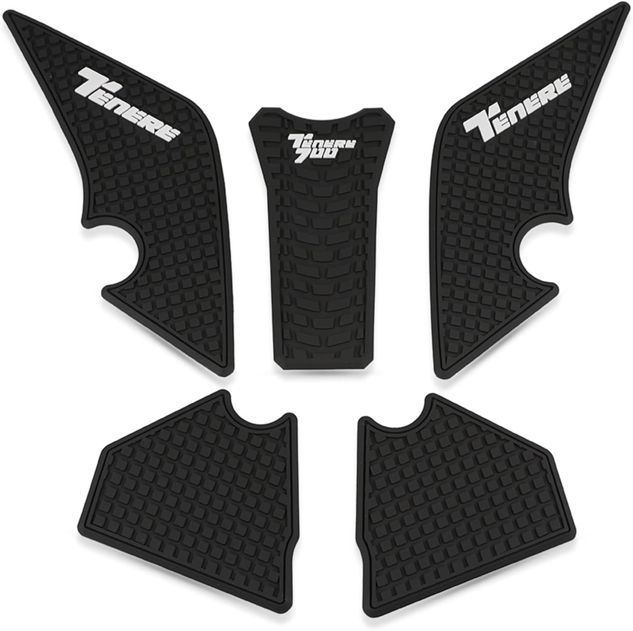 DEHIWI Accessoires De Moto Autocollants De Réservoir De Carburant Latéraux Antidérapants Autocollants De Tampon Étanches Pour YAMAHA Tenere 700 Rallye T700 XTZ 690 T 700 Autocollants de protection (C