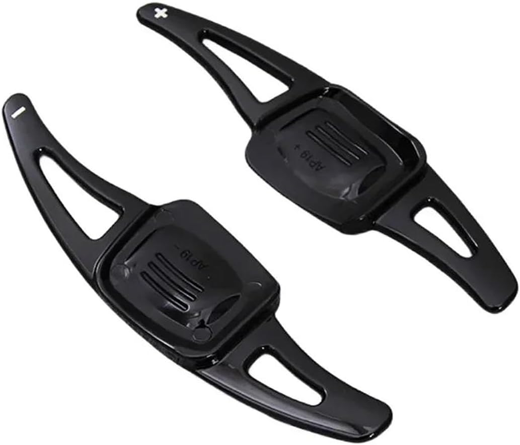 XJJJWL Palette Vitesse Au Volant pour VW pour Golf 7 pour Golf 8 pour CC pour Teramont pour PHIDEON pour TAYRON pour Passat Palette Changement Volant Voiture Manette Vitesse Palette(Gloss Black)