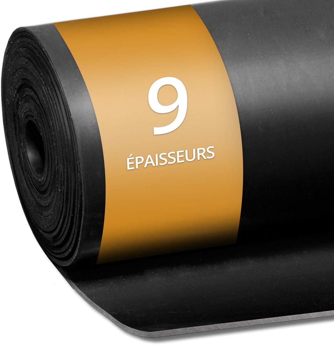 Tapis en Caoutchouc antidérapant SBR - Revêtement de Sol - Tapis de Sol pour Garage - Protection Contre l’Usure des Zones de Chargement - 120x300 cm, 10mm d'épaisseur 10mm Epaisseur - 120 x 300 cm