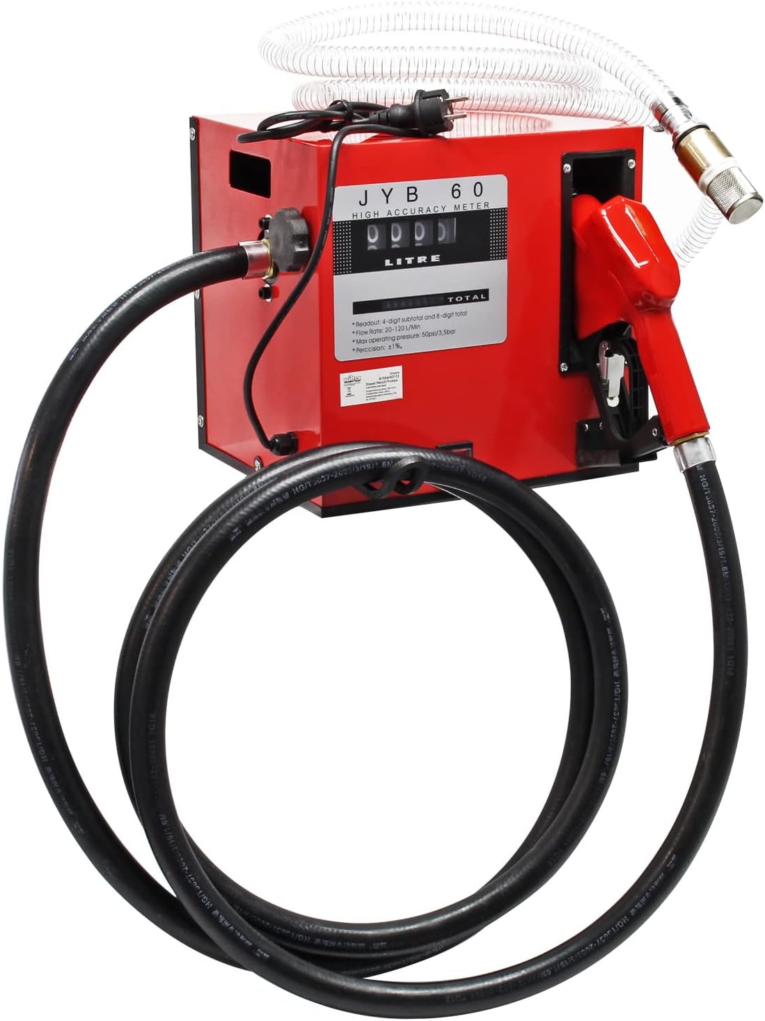 Pompe Diesel Auto aspirante 60l/min 550 Watts 230 Volts Arrêt automatique Pompe à huile Fuel Gasoil