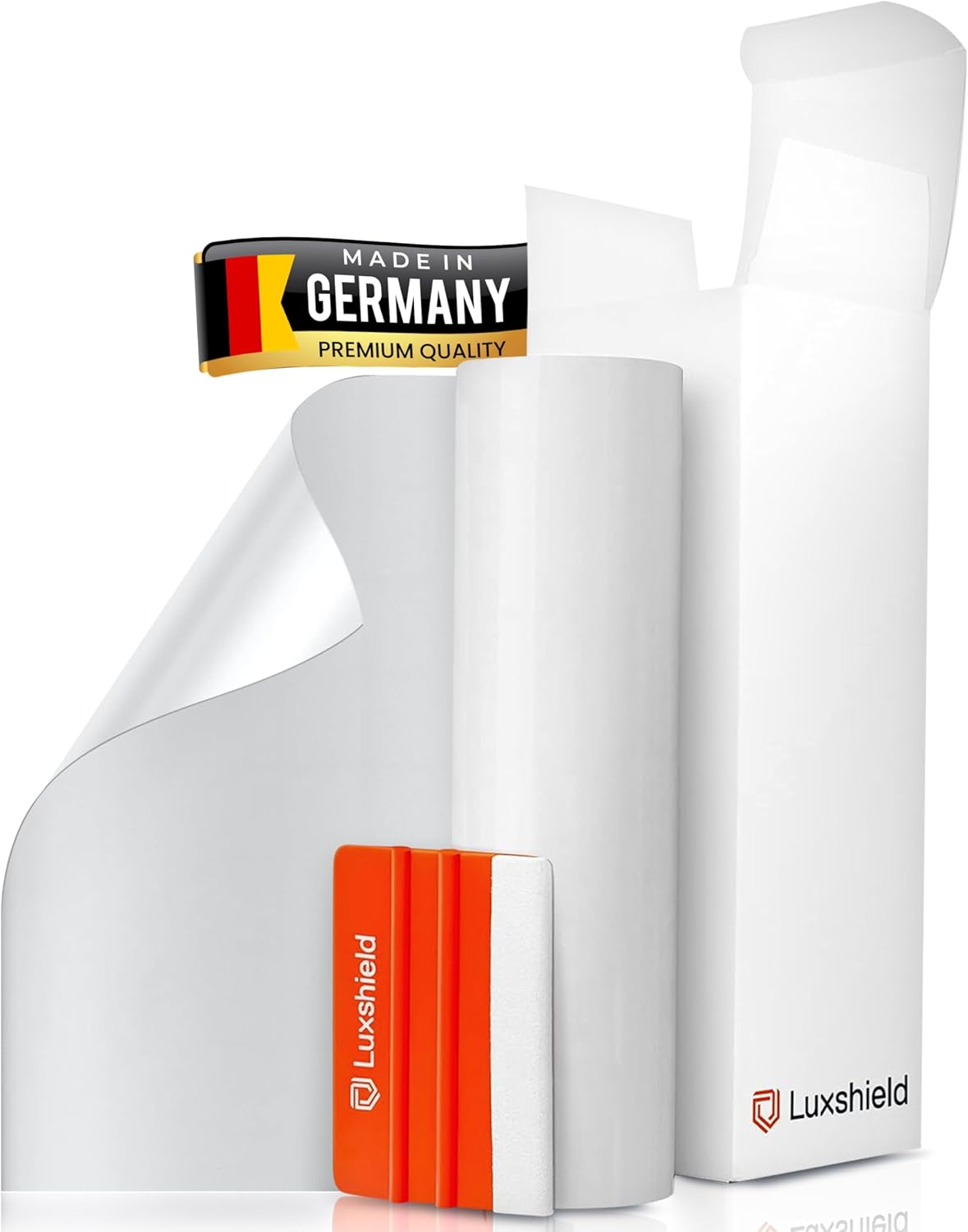 Film de Protection de Peinture 12x100cm pour Voitures, Motos, vélos - Film de Protection Transparent, Autocollant en DE