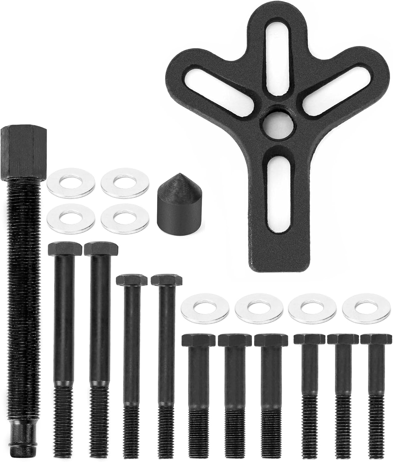 QWORK® 13pcs Arrache Volant, Arrache moyeu, Kit d'outils de réparation Automobile