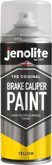 Peinture en Spray pour Étriers de Frein - JAUNE - 400ml - Peinture de Restauration pour Freins et Étriers - Finition Durable, Résistante à la Chaleur et à l'Essence