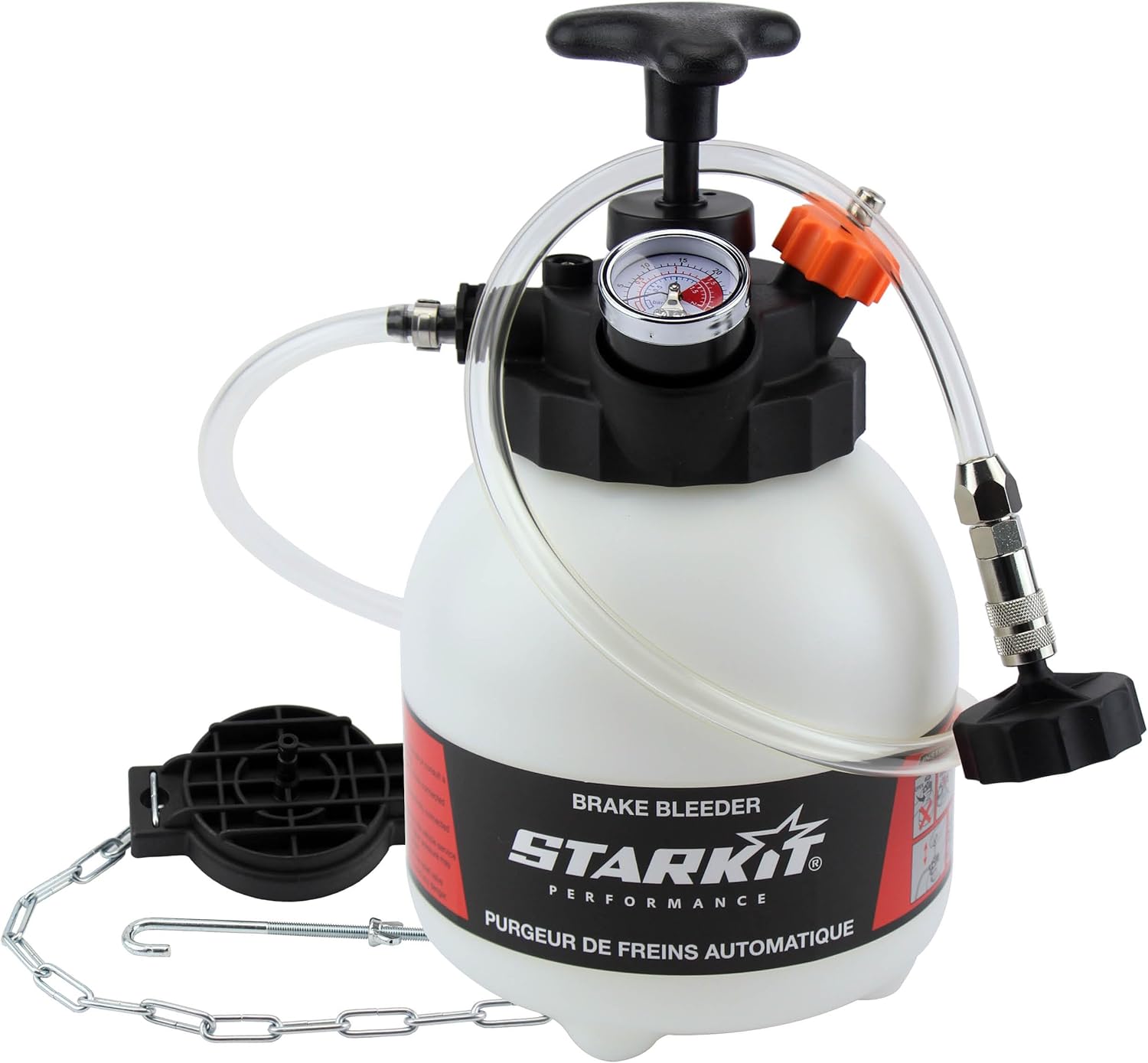 Purgeur de Frein (3 litres) avec adaptateurs multimarques - Purgeur Liquide de Frein - Purgeur de Frein QUALITÉ Professionnelle