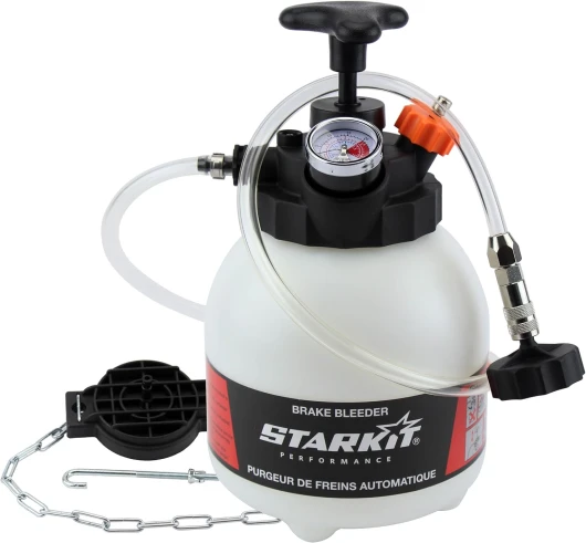 Purgeur de Frein (3 litres) avec adaptateurs multimarques - Purgeur Liquide de Frein - Purgeur de Frein QUALITÉ Professionnelle