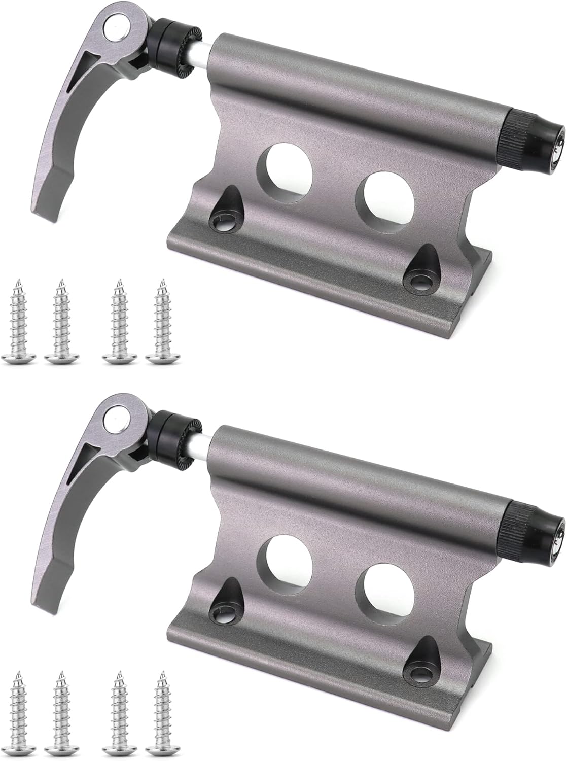 QWORK® 2 Pièces Support De Fourche De Vélo, Dégagement Rapide en Alliage D'aluminium, Support Velo Voiture, pour Camion, SUV Et Remorque