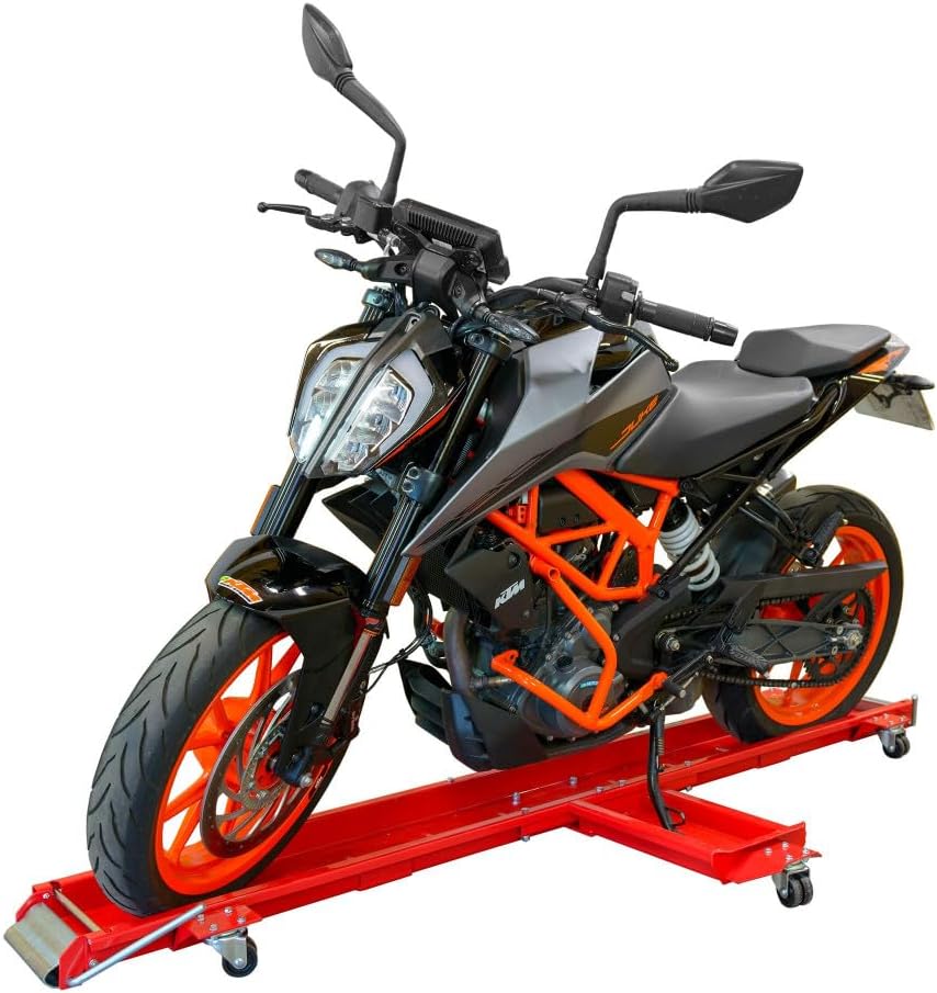 Range Moto Rotatif - Chariot Moto -Déplace Moto pour Rangement Moto - Rail Rangement - capacité de Charge 567 kg