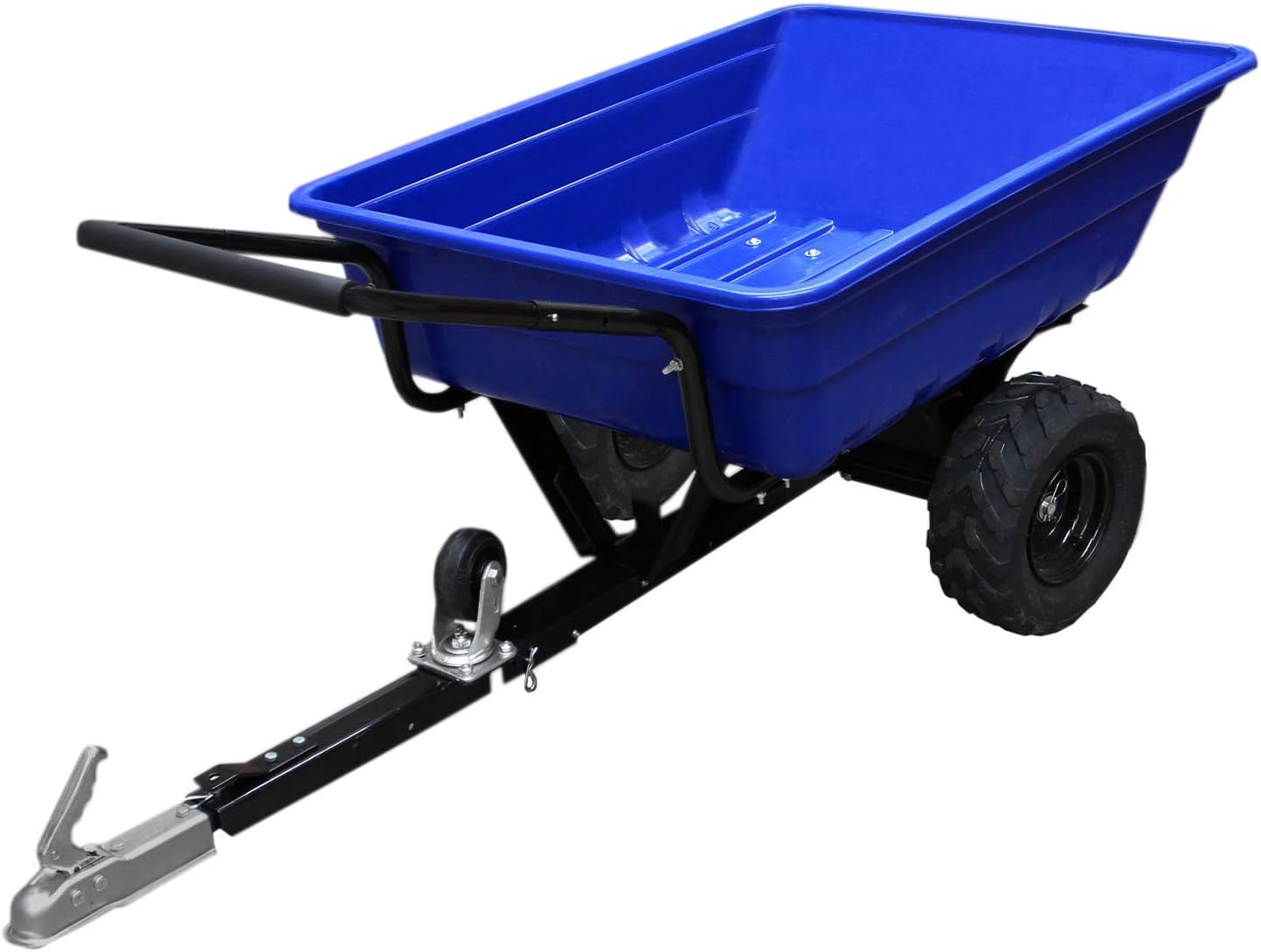 Remorque ATV Chariot Jardin Chargement Ferme Puissant Tracteur Quad Roues Tout-Terrain 295kg