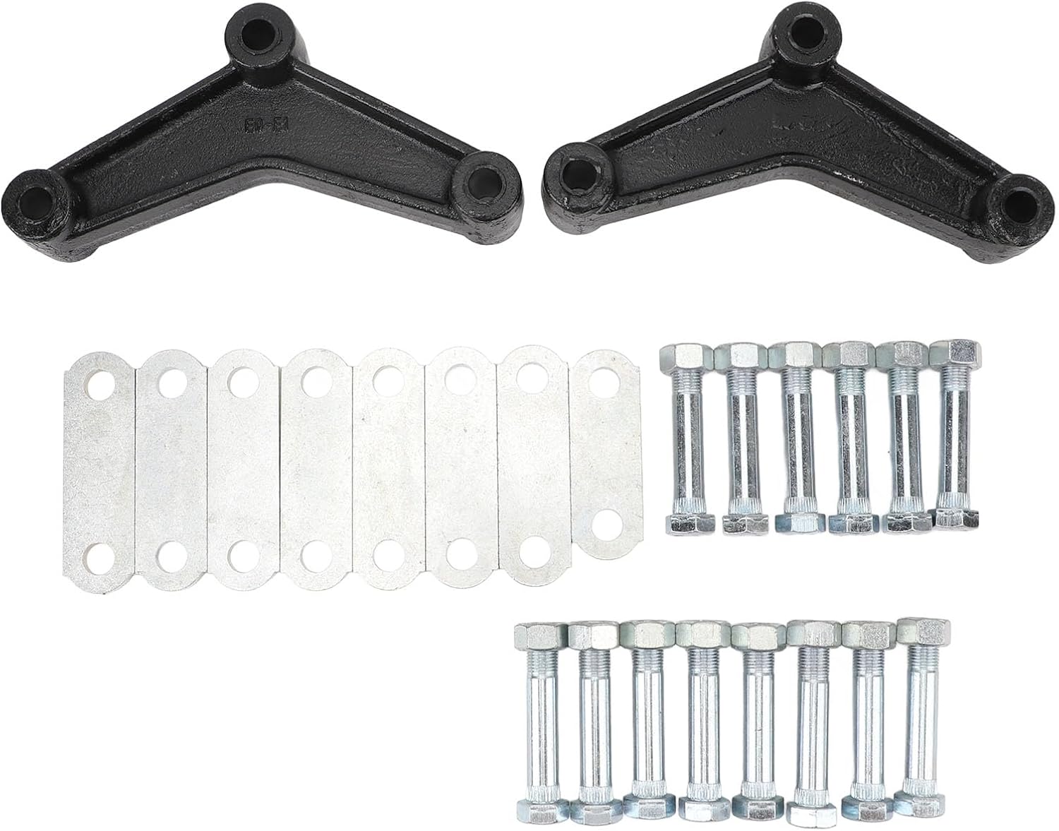 Manilles de Remorque, Kit de Manilles D'Essieu de Remorque en Métal Haute Résistance à Performances Améliorées pour Essieux Tandem à Double œil de 3 500 à 5 200 LB, Idéales pour