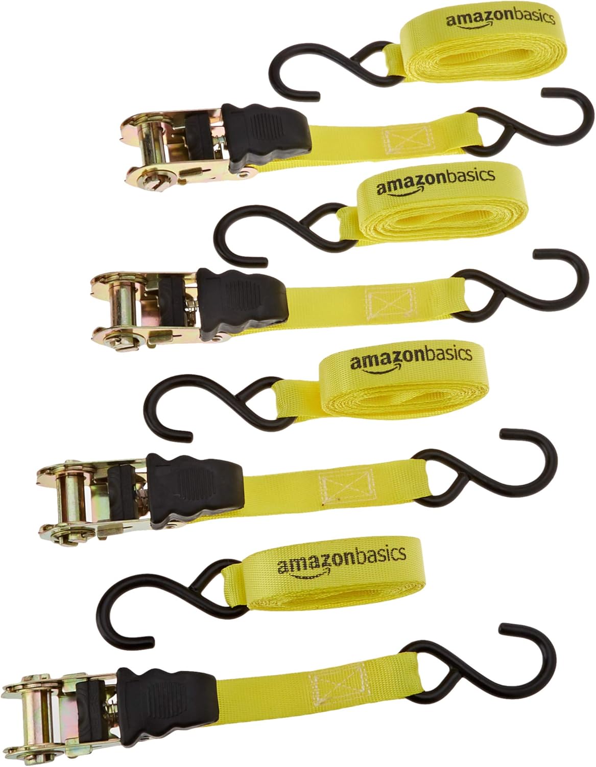 Sangle à cliquet, Lot de 4, 2.5 cm