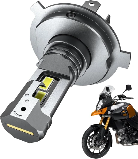 Ampoule H4 LED Moto 30W 6000K Blanc LED H4 9003 HB2 Phare de Moteur Professionnel Faisceau Haut/Bas pour Motos, Voitures DC9-16V, Démarrage Rapide, Anti-vibration, étanche IP68, Plug and Play