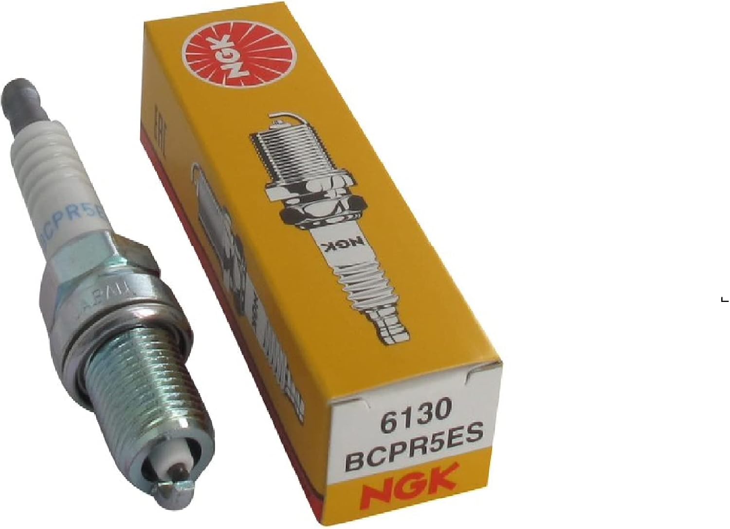 NGK - Bougie D'Allumage NGK BCPR5ES - Durable & Fiable - Haute Qualité - Equivalent CHAMPION RC12YC, CHRC12YC, NIPPONDENSO K16RU