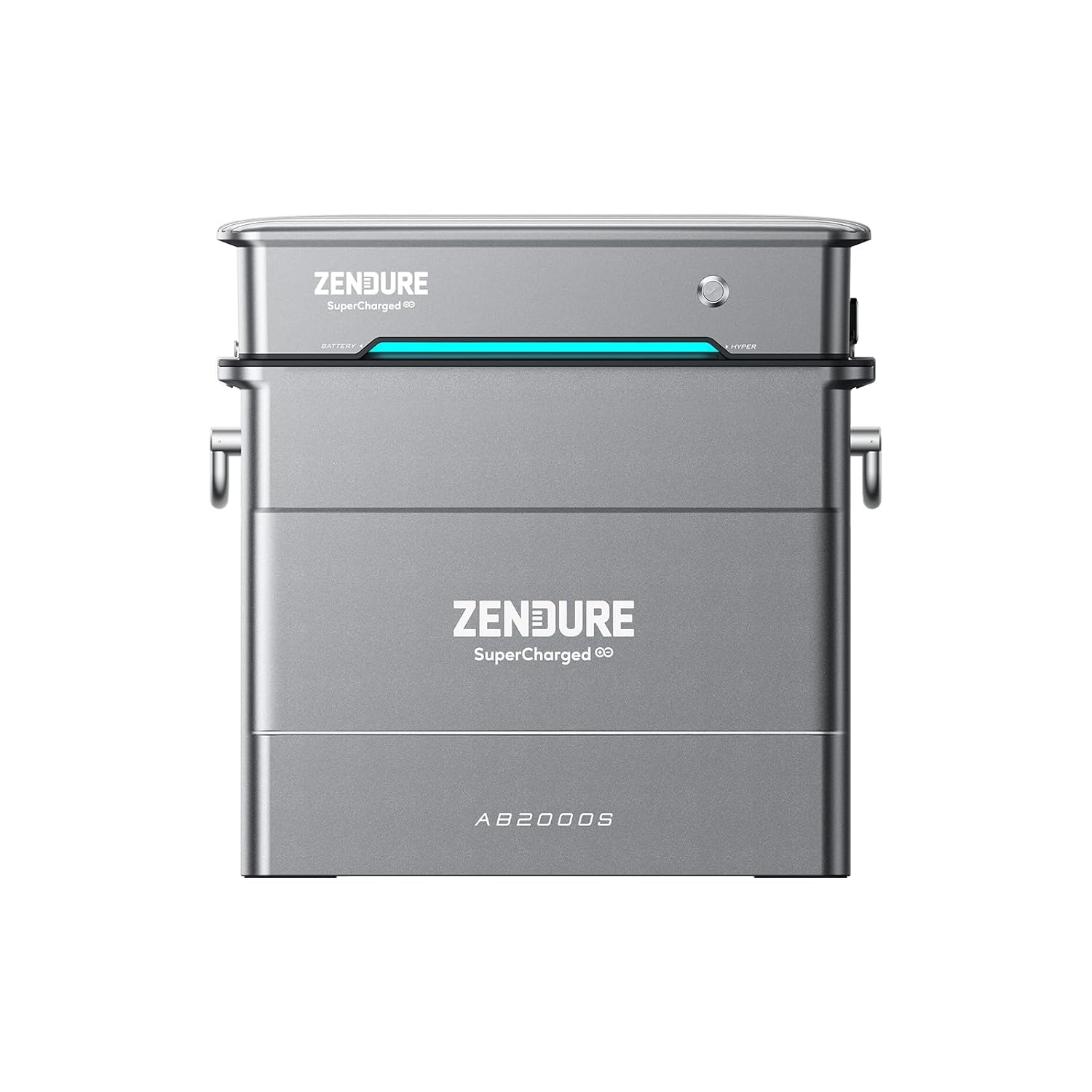 Zendure Solarflow Hyper 2000 avec AB2000S 1920Wh, Centrale Électrique de Balcon avec Entrée Solaire 1800W, Hub Intégré(Unité de Contrôle Intelligente) Micro Onduleur, Charge AC Bidirectionnelle 1200W
